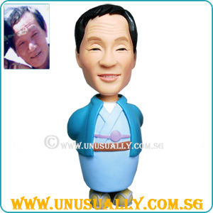 Custom 3D Caricature Male Figurine Dress In Japanese Kinomo